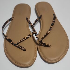 West Loop Tan Leopard Print Sandals